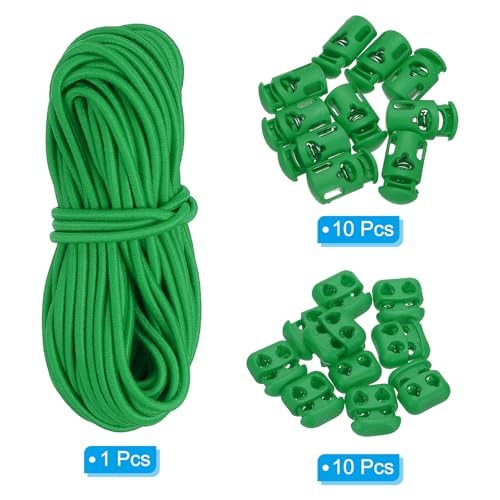 Elastic Bungee Cord & 10pcs Single Hole Cord Lock & 10pcs Double Hole view 4