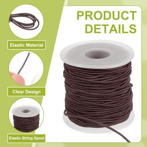 Elastic String for Bracelet 164 Ft/50 Meter Length 1.5 mm Dia, 2 Roll view 3