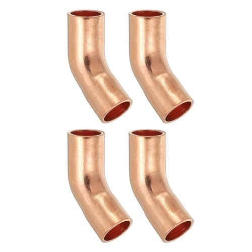 Elbow Copper Fitting 1/4"ID 0.8mm Thick 99.9% Pure Copper 4Pcs — PATIKIL