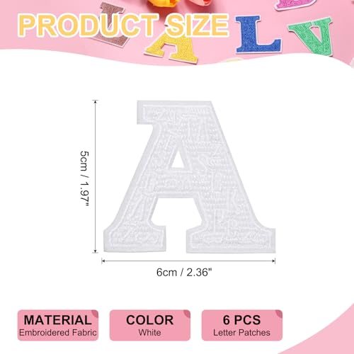 Embroidered Fabric Alphabet Stickers view 2