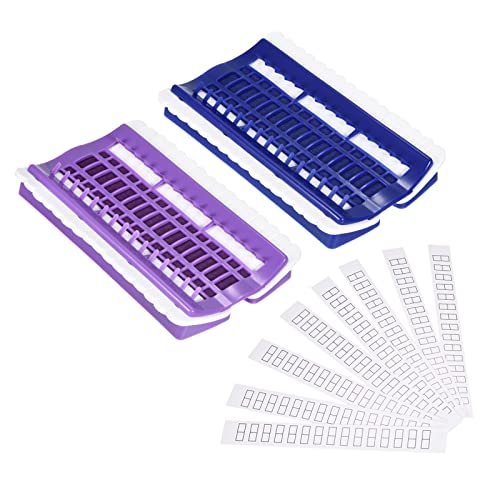 Embroidery Floss Organizer Plastic Needles Thread Blue Purple — PATIKIL