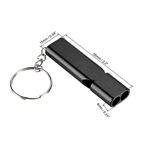 Emergency Survival Whistle, 4 Pack Double Tubes Whistles Super Loud view 2