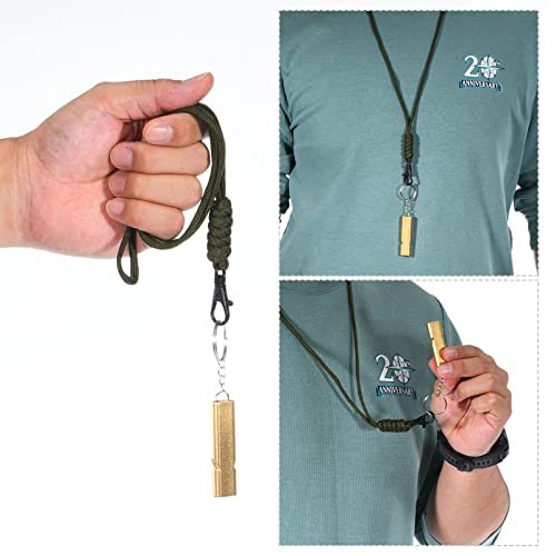 Emergency Survival Whistle, 4 Pack Double Tubes Whistles Super Loud view 5