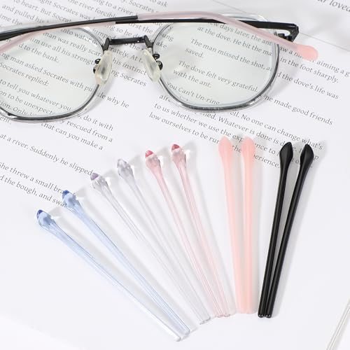 Eye Glass Replacement Temples, Plastic Anti-Slip Eyeglass End Tips view 5