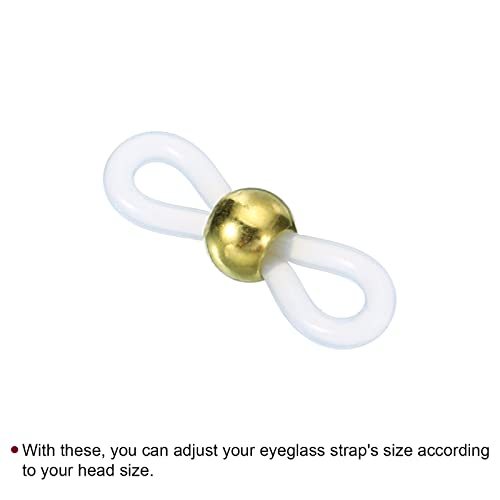 Eyeglass Chain Connector, 50 Pack Adjustable Anti Slip Silicone Strap view 4