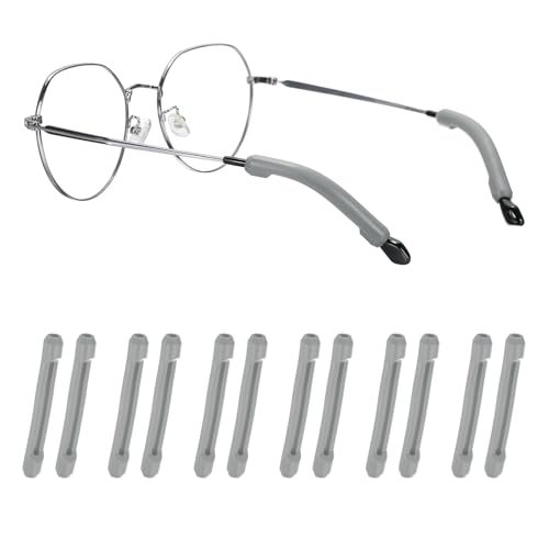 Eyeglasses Temple Tips Sleeve Retainer, 6 Pair Soft Silicone Anti-Slip — PATIKIL