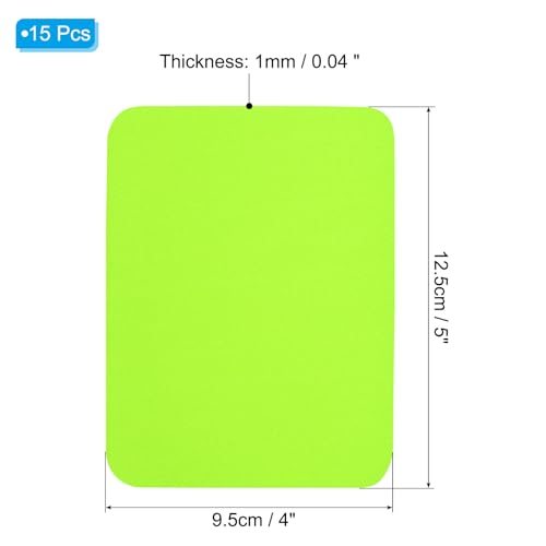 Fabric Iron-on Patches 15Pcs 5"x4" Repair Patches Fluorescent Green view 2