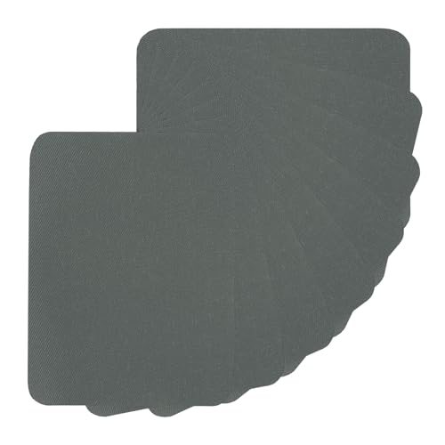 Fabric Iron-on Patches 15Pcs 5x4Inch Repair Patches Kit Dark Grey — PATIKIL
