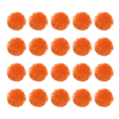 Faux Fur Pom Poms for Hats, 20 Pcs Fluffy Soft Fur Poms Balls with — PATIKIL
