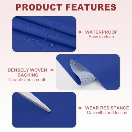 Faux Leather Fabric Sheets Synthetic Soft Waterproof PVC view 4