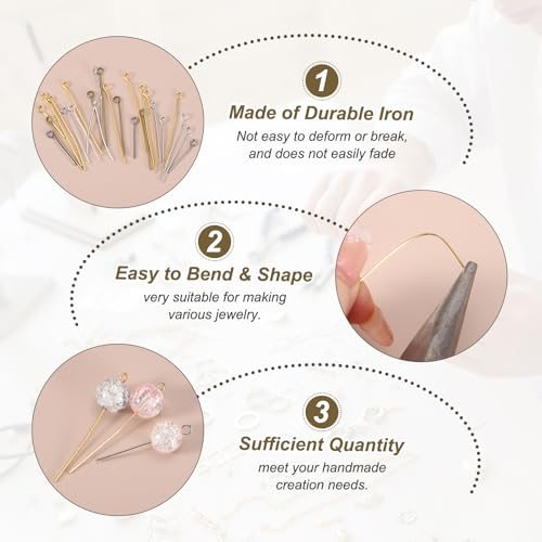 Findings Bendable for Jewelry Making DIY Craft Bracelet Necklace Earring view 3