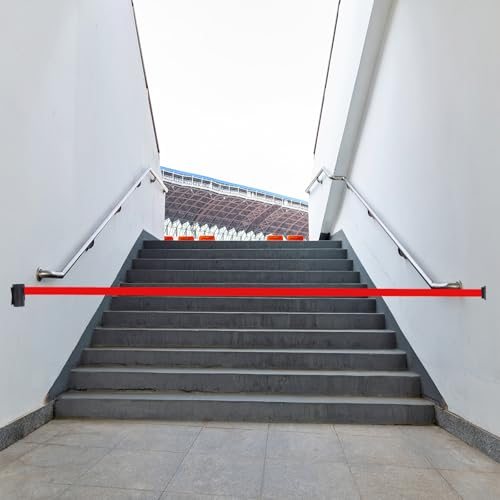 Fixed Wall Mount Retractable Belt Barrier, 2 Pcs 16.4 Feet Fixed view 5
