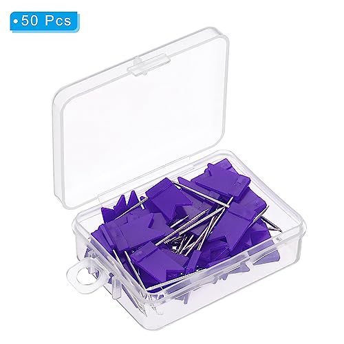 Flag Map Push Pins, 50 Pcs 1 Inch Travel Map Pins view 3