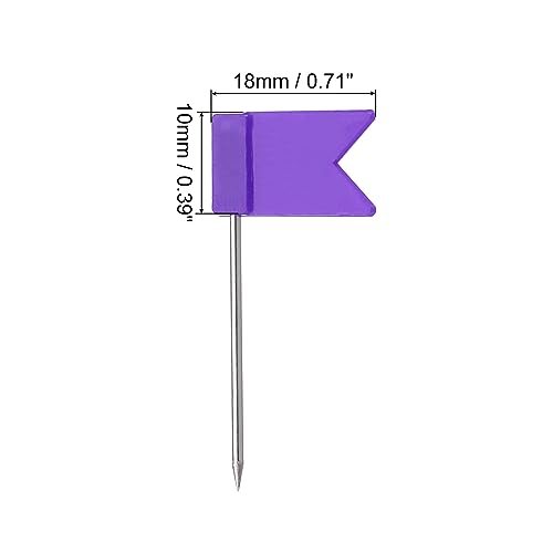 Flag Map Push Pins, 50 Pcs 1 Inch Travel Map Pins view 2