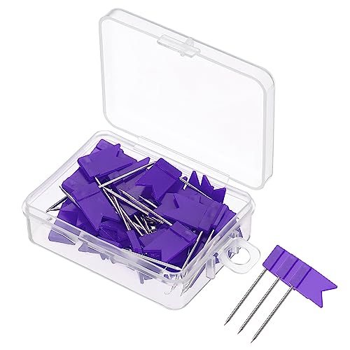 Flag Map Push Pins, 50 Pcs 1 Inch Travel Map Pins — PATIKIL
