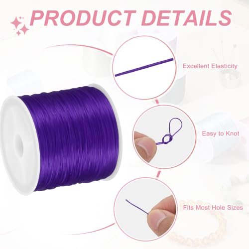 Flat Elastic Beading String, Thin Stretch Bracelet Thread view 3
