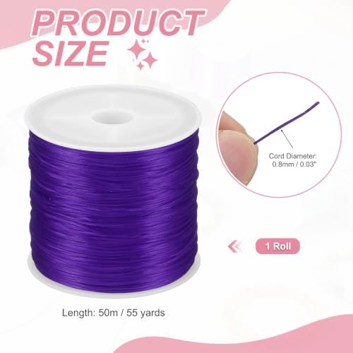 Flat Elastic Beading String, Thin Stretch Bracelet Thread view 2