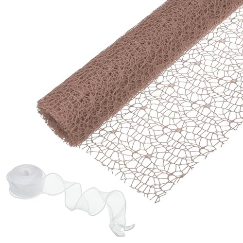 Flower Wrapping Mesh Paper, 15ft Floral Bouquet Craft Packaging Hollow — PATIKIL