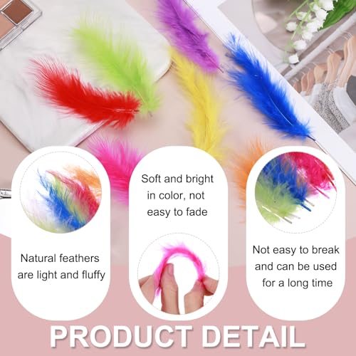 Fluffy Turkey Marabou Feathers 4"-6" Natural Turkey Feather view 3