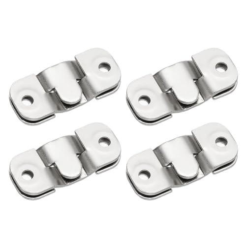 Flush Mount Bracket 43x19mm, 4 Pairs Interlocking Hanging Buckle Wall — PATIKIL