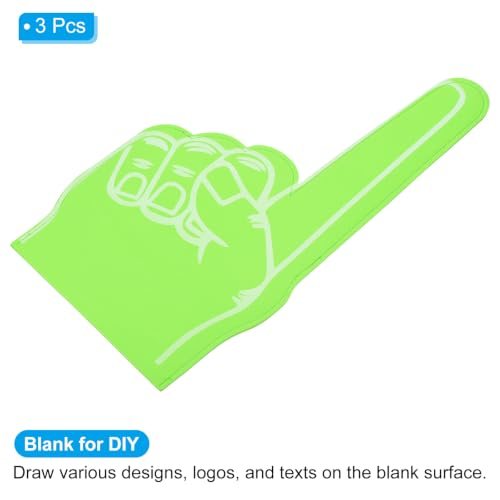 Foam Finger 18 Inch, 3 Pack Number 1 DIY Foam Hand Cheerleading view 3