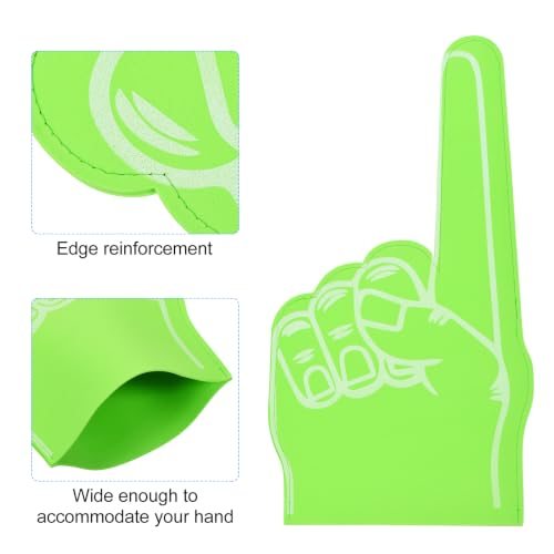 Foam Finger 18 Inch, 3 Pack Number 1 DIY Foam Hand Cheerleading view 4