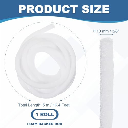 Foam Rope Caulk Crack Joint Filler Roll, Seal Weather Strip view 2