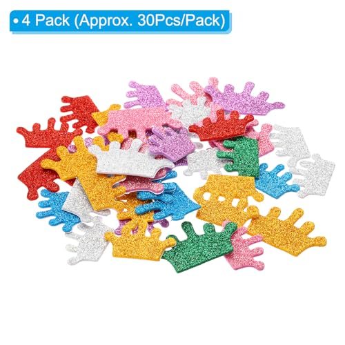 Foam Stickers, 120Pcs EVA Self Adhesive Glitters Foam Shape Sticker Craft view 2