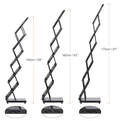 Foldable Magazine Display Racks Floor Standing 5 Layers Brochure Stand view 3