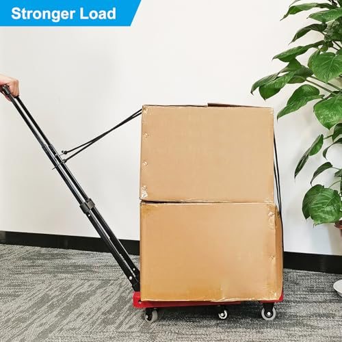 Folding Hand Truck, 440lb Heavy Luggage Cart Portable Duty Dolly view 4