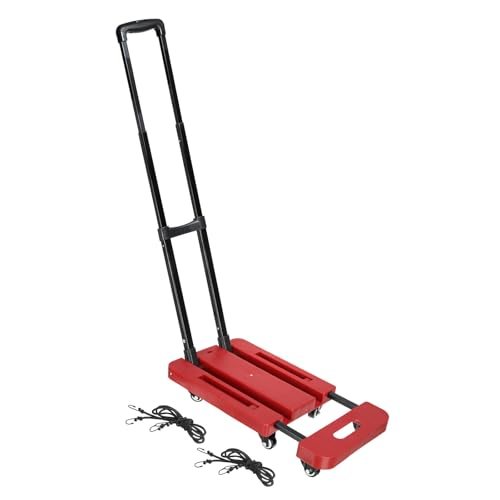 Folding Hand Truck, 440lb Heavy Luggage Cart Portable Duty Dolly — PATIKIL