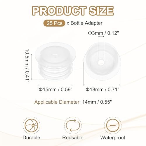 for Oral Dispenser Liquid Oil Plastic Glass Bottles Stopper view 2