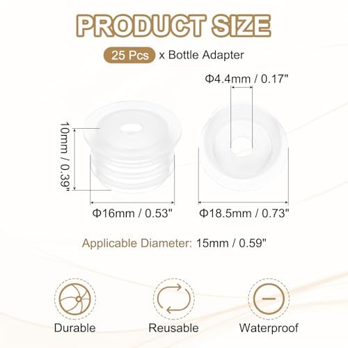 for Oral Dispenser Liquid Oil Plastic Glass Bottles Stopper view 2