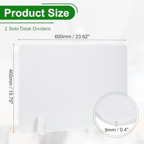 Freestanding Noise Reducing Partition Acoustic Panel w/ 4Pcs Support Feet view 2