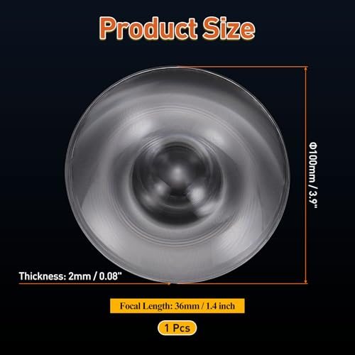 Fresnel Lens 100mm Dia Lens Solar Focal L 36mm Magnifier Glass view 2
