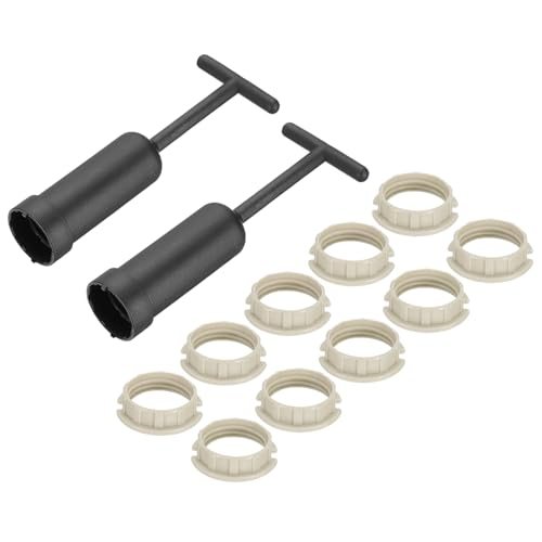 G9 Light Socket Rings Kit, Lamp Shade Holder Adapter 10 Plastic Ring — PATIKIL