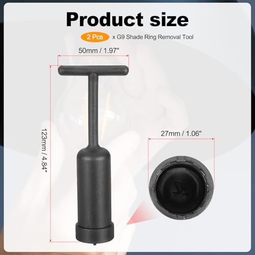 G9 Socket Ring Removal Tool, 2 Pcs PVC Plastic Light Replacing Accessories view 2