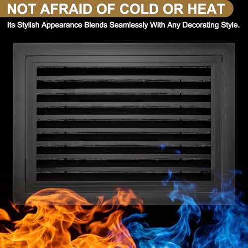 Gable Louver Air Vent w/ Screen Mesh Filter Removable Door view 4