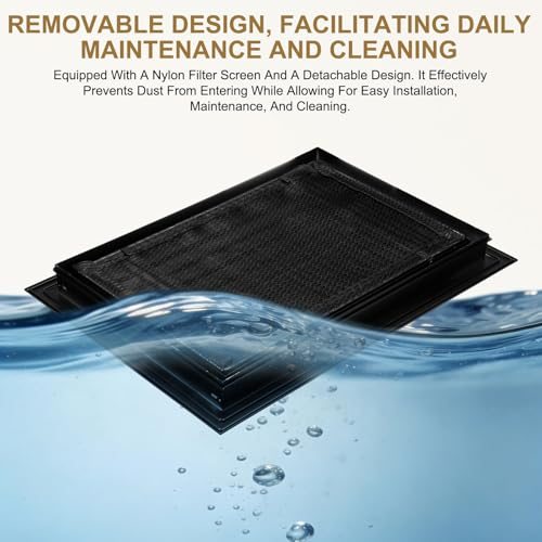 Gable Louver Air Vent w/ Screen Mesh Filter Removable Door view 5