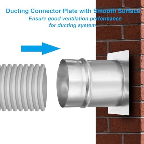 Galvanized Air Ducting Mounting Plate Dryer Vent Chimney Top Plate Square view 4