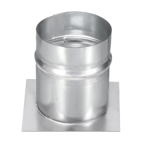Galvanized Air Ducting Mounting Plate Dryer Vent Chimney Top Plate Square — PATIKIL
