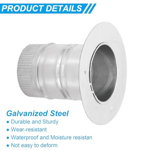 Galvanized Duct Connector Flange Pipe Collar Take Off Collar view 3