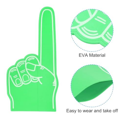 Giant Foam Finger 18 Inch, EVA Number 1 DIY Blank Foam Hand Cheerleading view 4