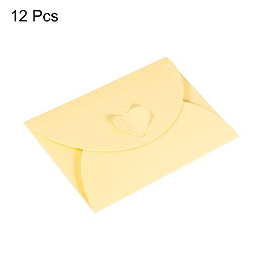 Gift Card Envelopes, 12 Pack Heart Shaped Clasp Small Gift Cards Holder view 3