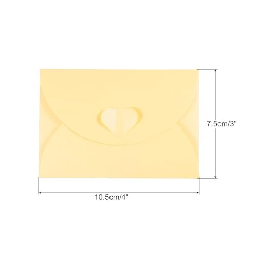 Gift Card Envelopes, 12 Pack Heart Shaped Clasp Small Gift Cards Holder view 2
