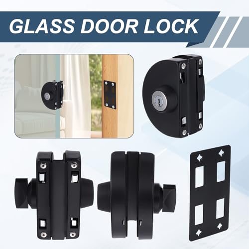 Glass Door Lock, 304 Stainless Steel Frameless view 5