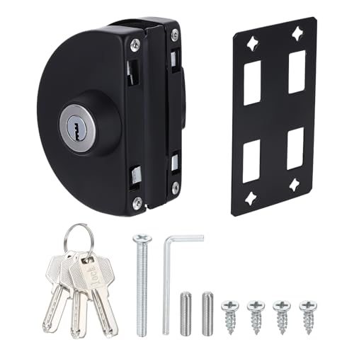 Glass Door Lock, 304 Stainless Steel Frameless — PATIKIL