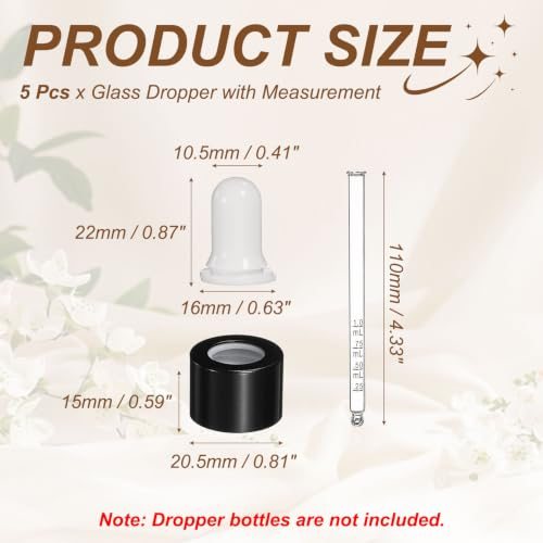 Glass Eye Dropper w/Measurement mark view 2