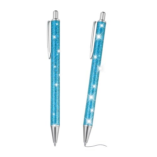 Glitter Ballpoint Pen Sparkly Fancy Retractable Press Metal 2Pcs — PATIKIL