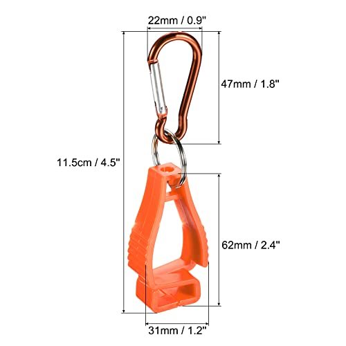 Glove Keeper, 2 Pack Gloves Grabber Clips Prevent Losing Hook Holder view 2